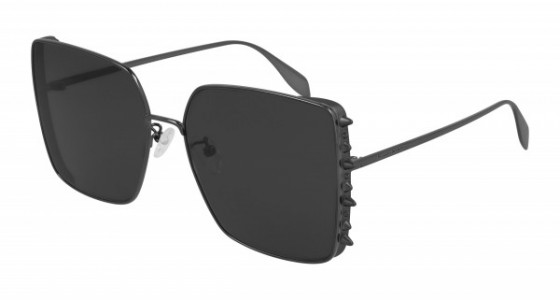 Alexander McQueen AM0309S Sunglasses, 001 - GUNMETAL with GREY lenses