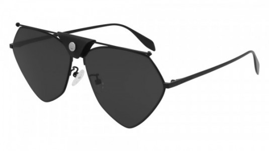 Alexander McQueen AM0317S Sunglasses, 001 - BLACK with GREY lenses