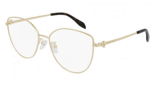 Alexander McQueen AM0320O Eyeglasses, 002 - GOLD