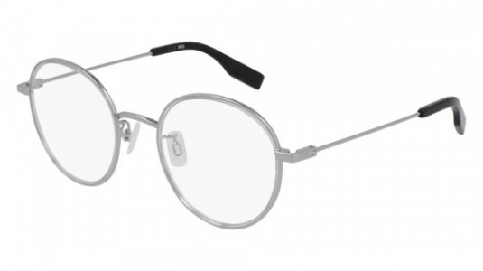 McQ MQ0316O Eyeglasses, 001 - SILVER with TRANSPARENT lenses