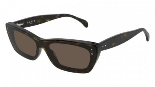 Azzedine Alaïa AA0043S Sunglasses, 002 - HAVANA with BROWN lenses