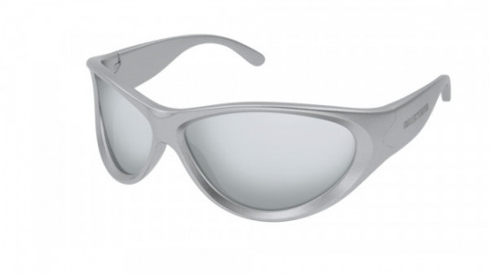 Balenciaga BB0158S Sunglasses, 004 - SILVER with SILVER lenses