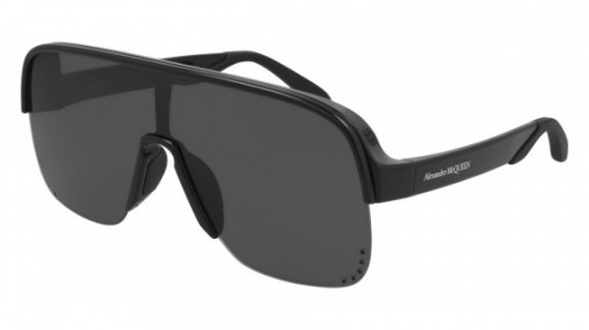 Alexander McQueen AM0294SA Sunglasses, 001 - BLACK with GREY lenses