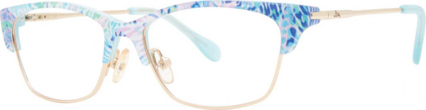 Lilly Pulitzer Girls Bunny Eyeglasses, Shell Of A Party