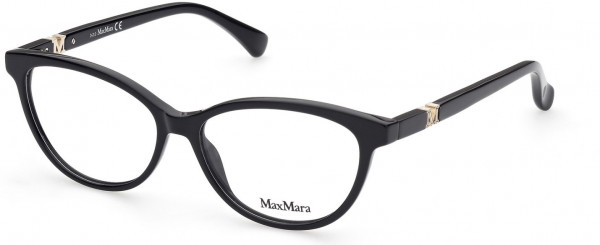 Max Mara MM5014 Eyeglasses, 001 - Shiny Black