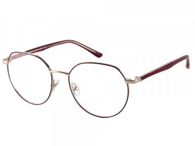 Amadeus A1044 Eyeglasses, Gold With Wine