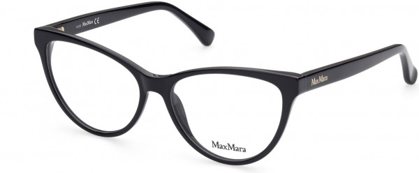Max Mara MM5011 Eyeglasses, 001 - Shiny Black