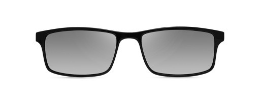 ECO by Modo CRUZ Eyeglasses, BLACK - SUN CLIP