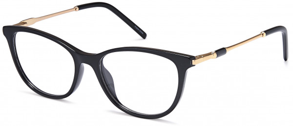 Di Caprio DC209 Eyeglasses, Black Gold