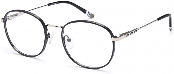 Di Caprio DC206 Eyeglasses, Black Silver