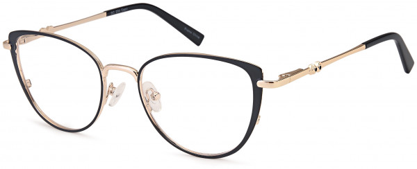 Di Caprio DC204 Eyeglasses, Black