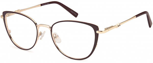 Di Caprio DC204 Eyeglasses, Burgundy