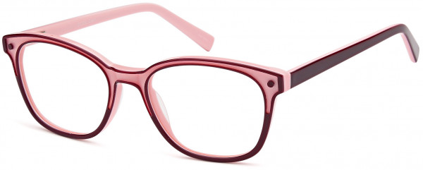 Di Caprio DC202 Eyeglasses, Burgundy Pink