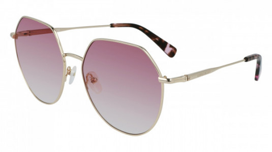 Longchamp LO154S Sunglasses, (724) GOLD / ROSE
