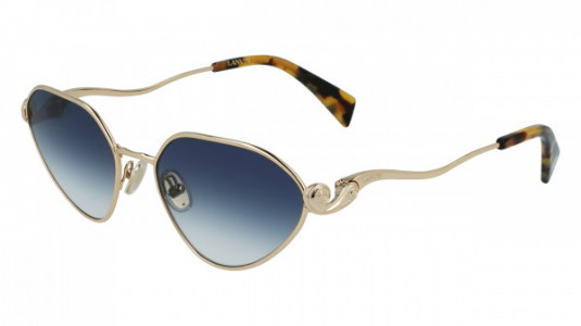 Lanvin LNV115S Sunglasses, (721) GOLD / GRADIENT BLUE