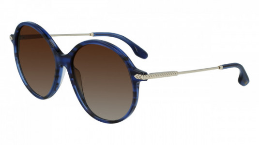 Victoria Beckham VB632S Sunglasses, (419) STRIPED BLUE