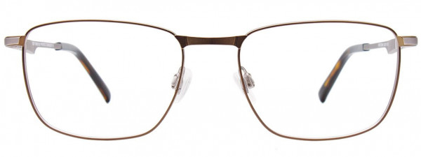 EasyClip EC588 Eyeglasses, 025 - Steel & Khaki