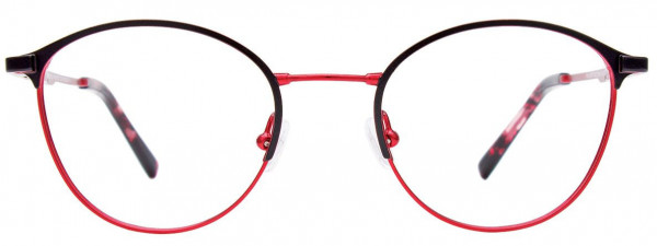 EasyTwist ET9004 Eyeglasses, 090 - Matt Black & Shiny Red