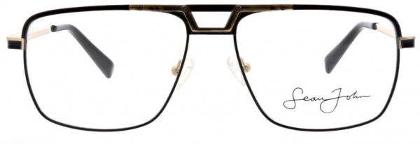 Sean John SJO5116 Eyeglasses, 002 Matte Black/Shiny Gold