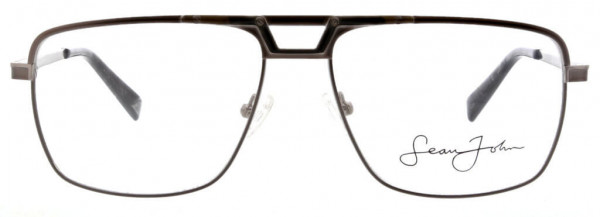 Sean John SJO5116 Eyeglasses, 033 Matte Gun/Shiny Silver