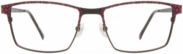 Cote D'Azur CDA Boutique 216 Eyeglasses, 1 - Black / Crimson