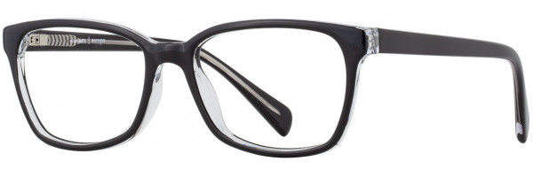 Elements Elements 404 Eyeglasses, 3 - Black / Crystal