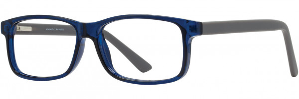 Elements Elements 380 Eyeglasses, 1 - Blue Crystal / Matte Gray