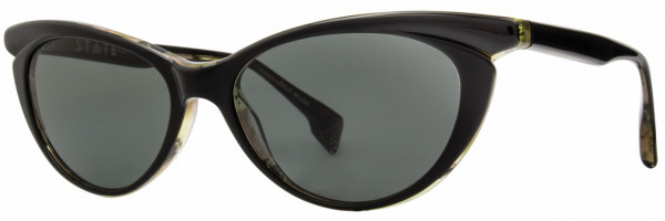 STATE Optical Co Monroe Sunwear Sunglasses, Black Tarragon