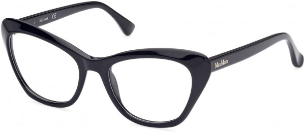Max Mara MM5030 Eyeglasses, 001 - Shiny Black
