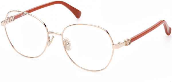 Max Mara MM5034 Eyeglasses, 028 - Shiny Rose Gold