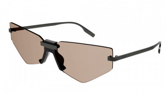 McQ MQ0322S Sunglasses, 003 - RUTHENIUM with BROWN lenses