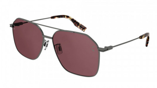 McQ MQ0331S Sunglasses, 003 - RUTHENIUM with VIOLET lenses