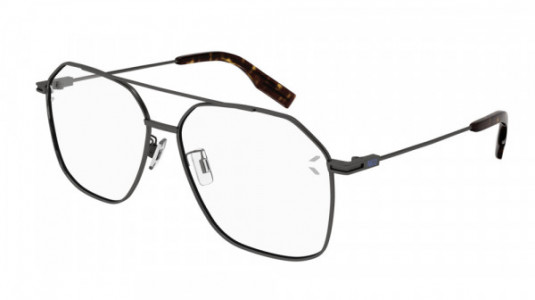 McQ MQ0333O Eyeglasses, 001 - RUTHENIUM