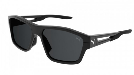 Puma PU0328S Sunglasses, 001 - BLACK with BLACK lenses