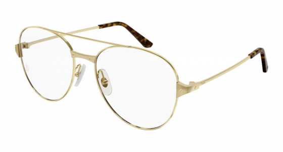 Cartier CT0307O Eyeglasses, 001 - GOLD with TRANSPARENT lenses