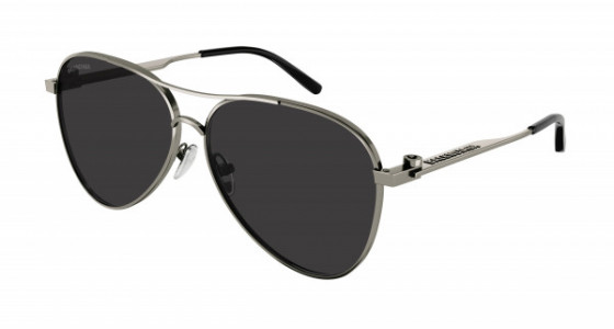 Balenciaga BB0167S Sunglasses, 001 - GREY with GREY lenses