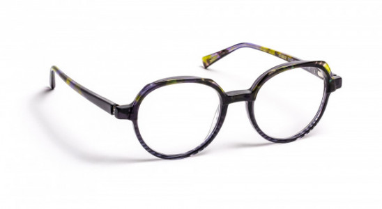 J.F. Rey JF1512 Eyeglasses, STRIPES BLACK/GREEN (0540)