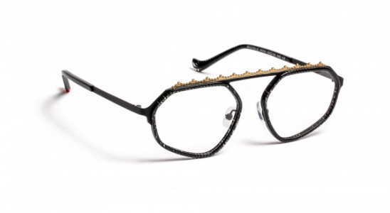Boz by J.F. Rey MICHELE Eyeglasses, BEAUTIFUL BLACK / SATIN BLACK / GOLD (0005)