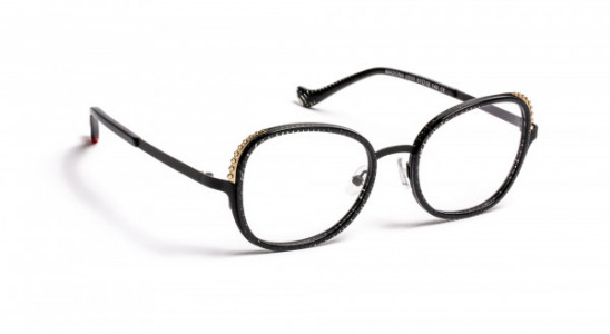 Boz by J.F. Rey MADONA Eyeglasses, BEAUTIFUL BLACK / SATIN BLACK / GOLD (0505)