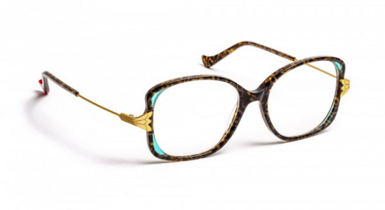 Boz by J.F. Rey MANON Eyeglasses, DARK DEMI / LAGON BLUE / SATIN GOLD (9525)