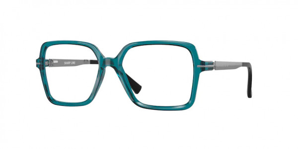 Oakley OX8172 SHARP LINE Eyeglasses, 817203 SHARP LINE POLISHED AURORA (BLUE)