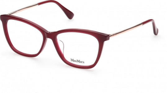 Max Mara MM5009-F Eyeglasses, 001 - Shiny Black / Shiny Pale Gold