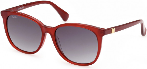 Max Mara MM0022-F Prism2 Sunglasses, 66B - Shiny Red / Gradient Smoke