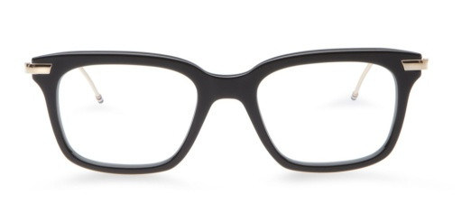 Thom Browne TB-701 Eyeglasses, BLACK/WHITE GOLD