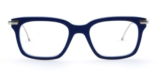 Thom Browne TB-701 Eyeglasses, NAVY/SILVER