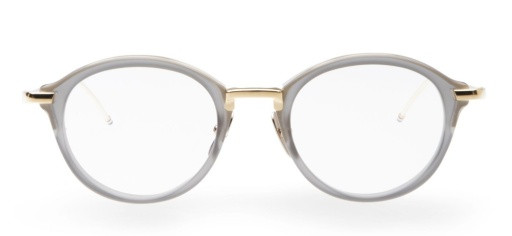 Thom Browne TB-011 Eyeglasses, GREY/YELLOW GOLD