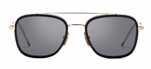 Thom Browne TB-800 Sunglasses, BLACK/WHITE GOLD