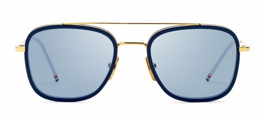 Thom Browne TB-800 Sunglasses, NAVY/YELLOW GOLD