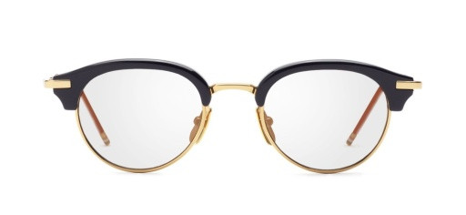 Thom Browne TB-706 Eyeglasses, NAVY/YELLOW GOLD