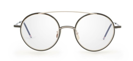 Thom Browne TB-108 Eyeglasses, BLACK IRON/WHITE GOLD